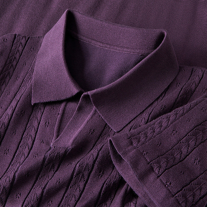 Enrico | Textured Knit Polo