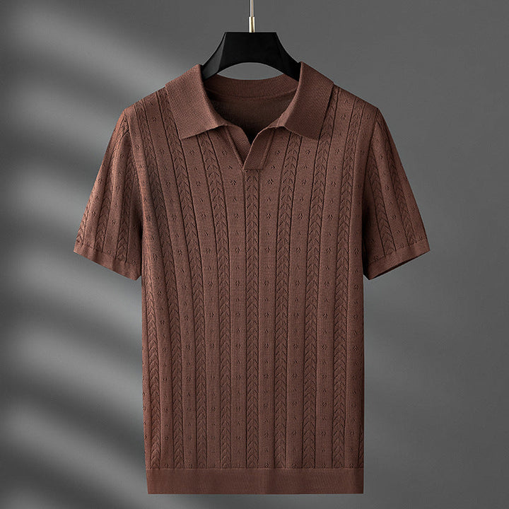 Enrico | Textured Knit Polo