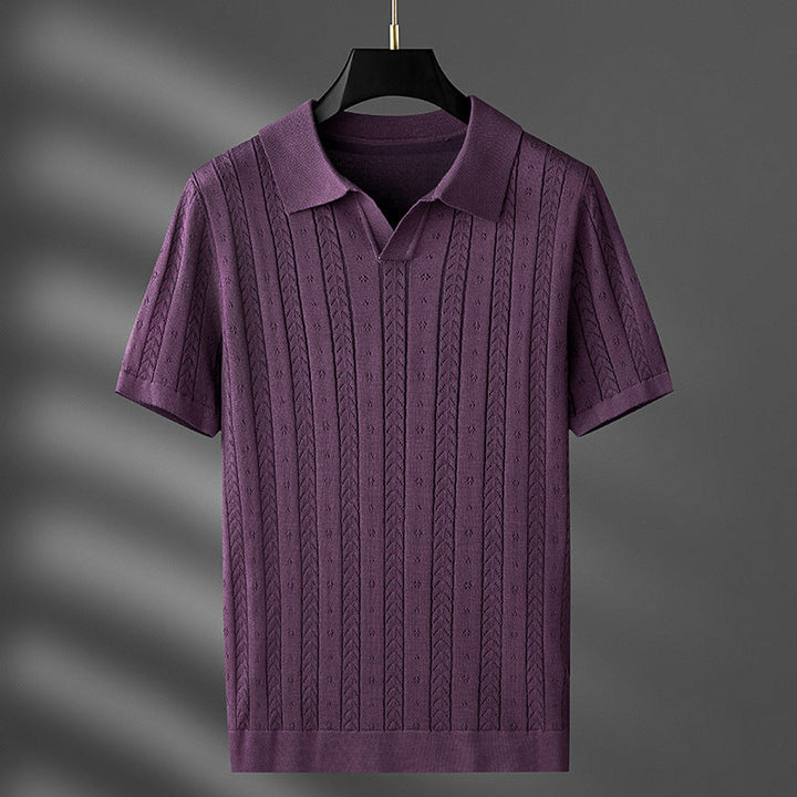 Enrico | Textured Knit Polo