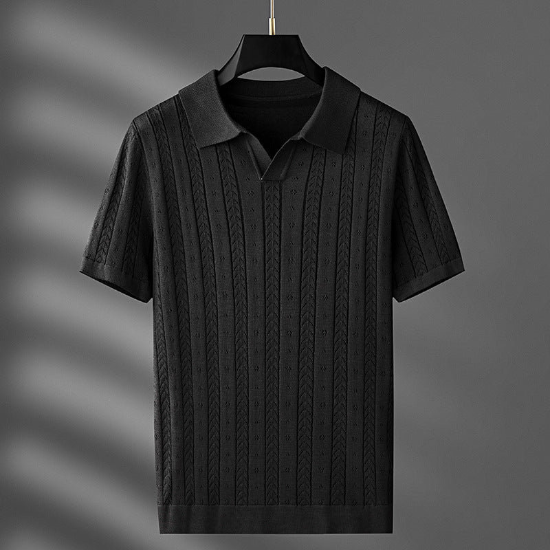 Enrico | Textured Knit Polo