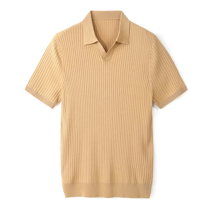 Giulio | Ribbed Cotton Polo
