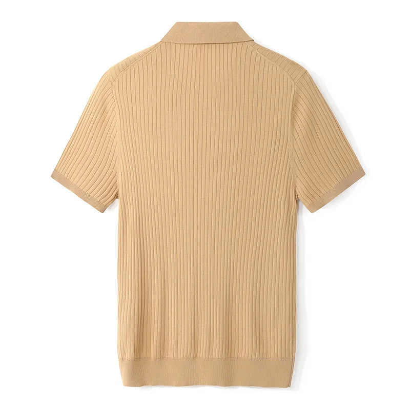 Giulio | Ribbed Cotton Polo