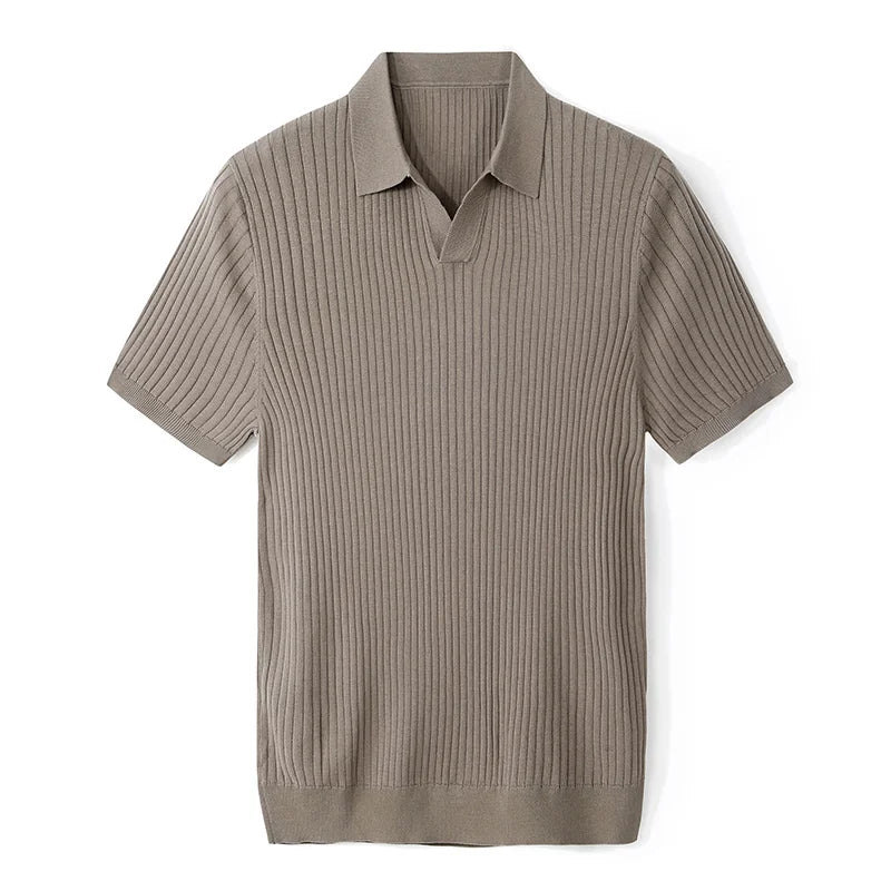 Giulio | Ribbed Cotton Polo
